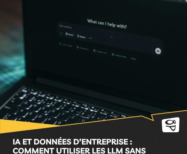 ordinateur portable ouvert sur la page d'un LLM