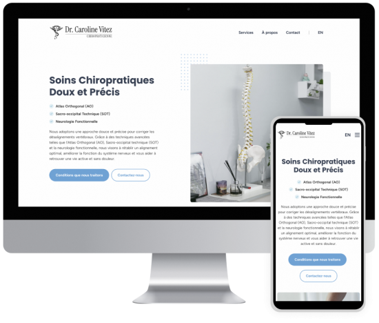 Chiropraticienne Caroline Vitez siteweb