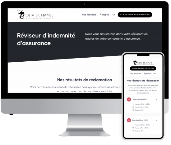 reviseur d'indemnite d'assurance olivier hamel website