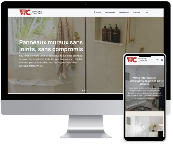 verre pro concept website project